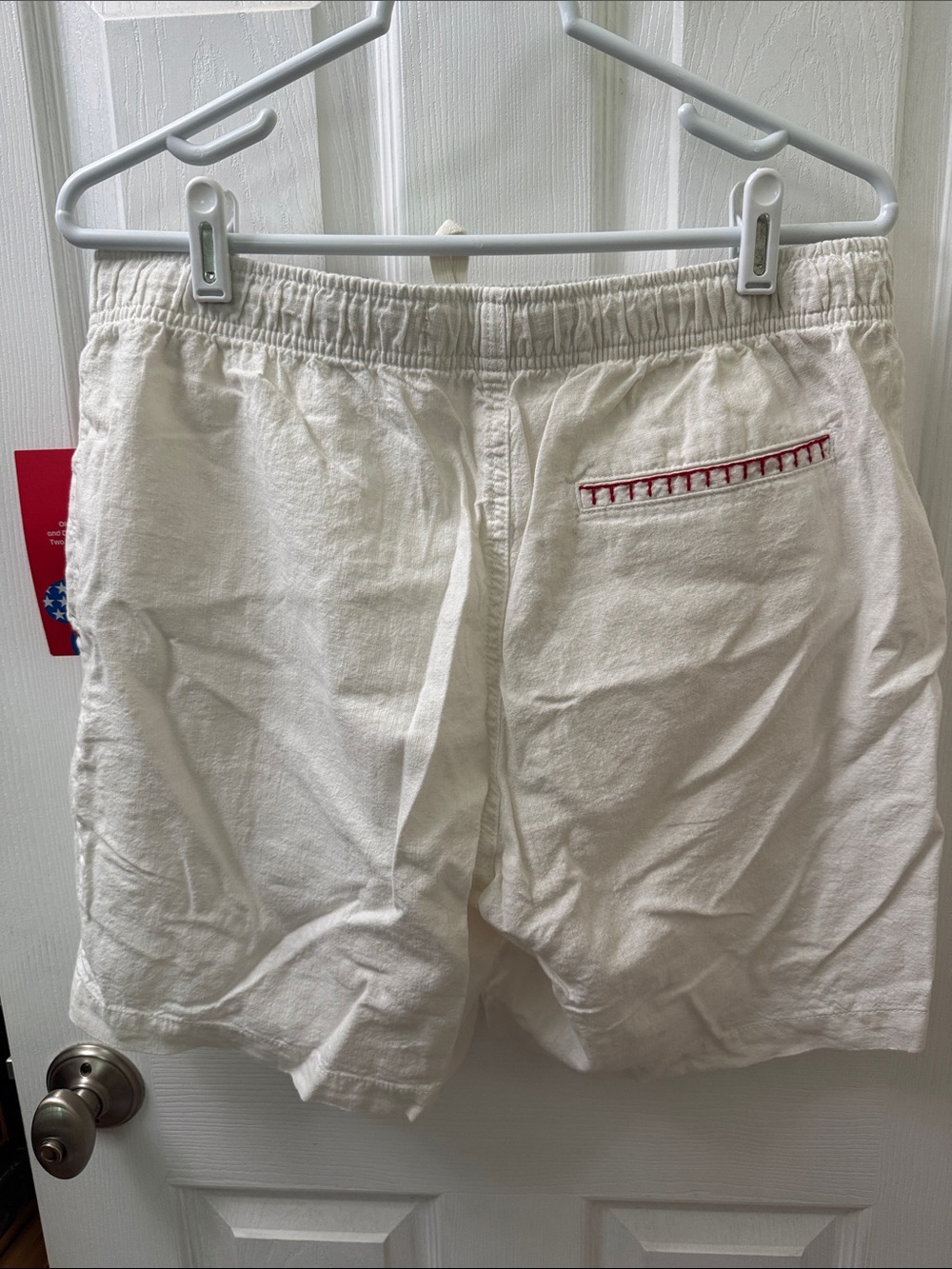 Men's Cream Mickey Athletic Shorts - Picture 2 of 3